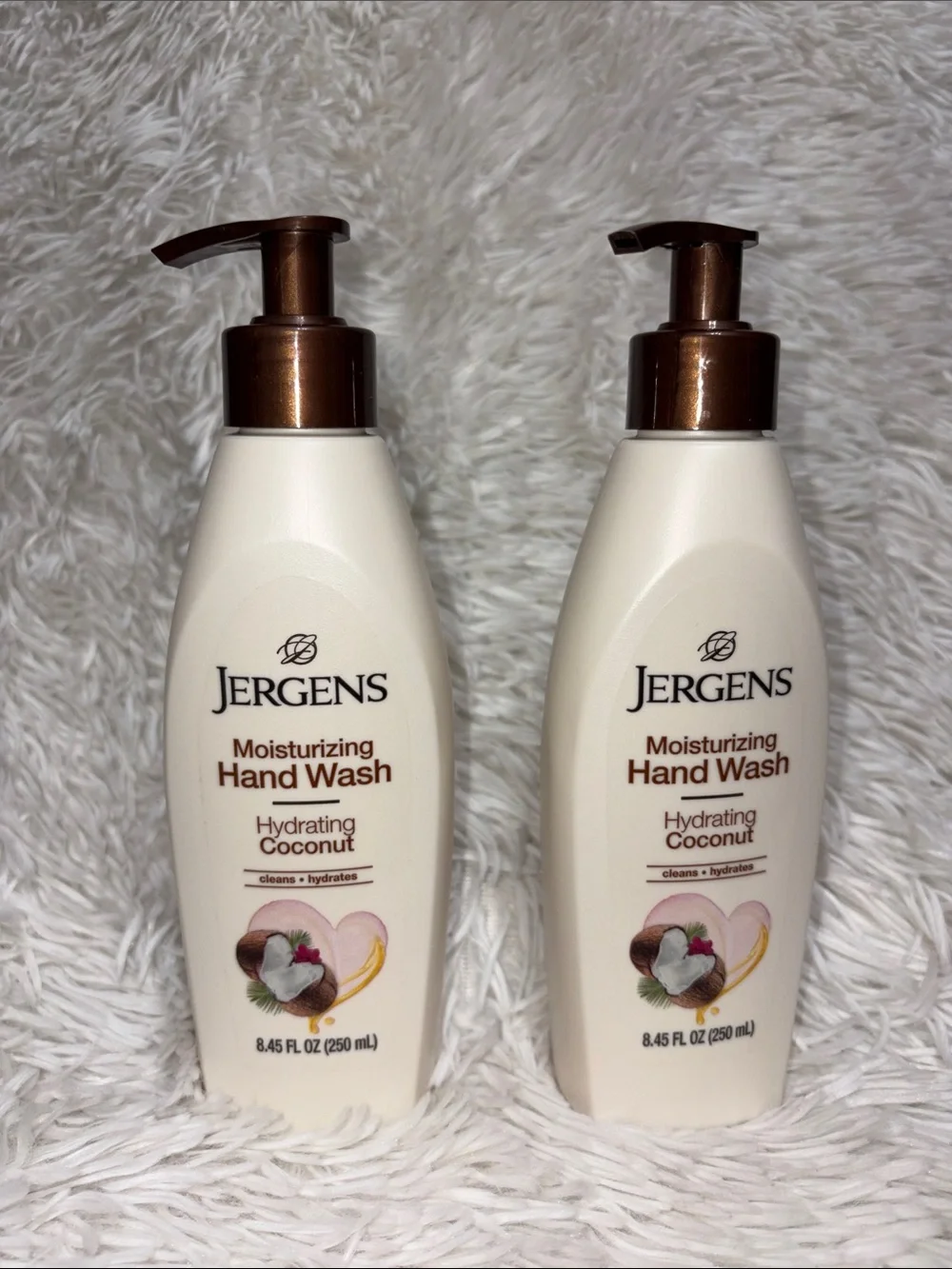 Jergens Moisturizing Hand Wash Hydrating Coconut 8.45 fl.oz Each (2pk)
